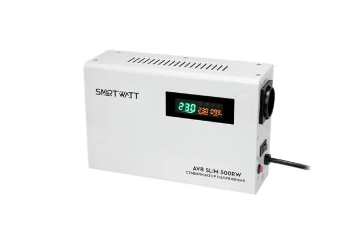 Стабилизатор напряжения настенный SMARTWATT AVR SLIM 500RW 4512020310002