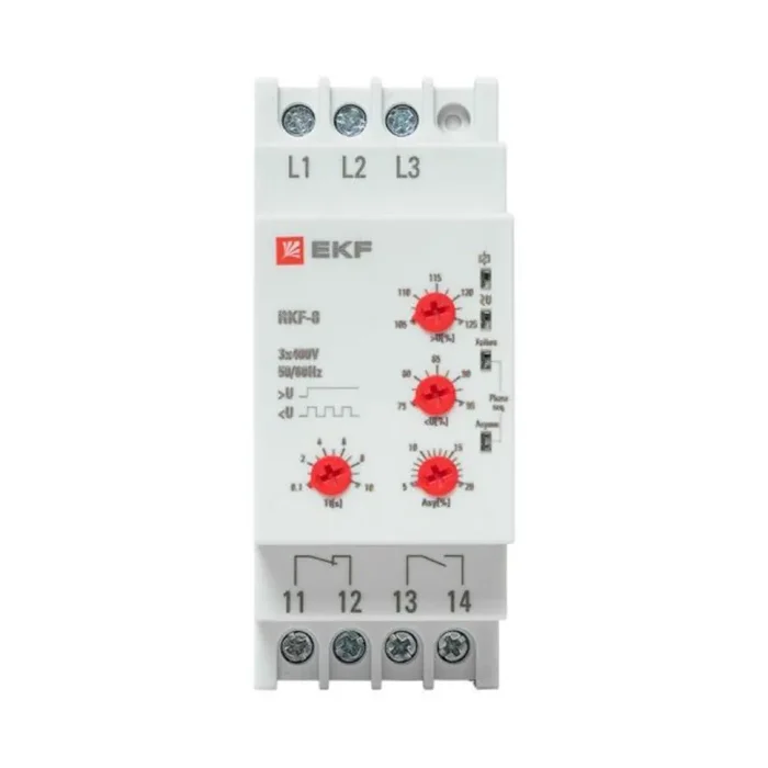 Реле контроля фаз РКФ-8 многофукц. EKF rkf-8