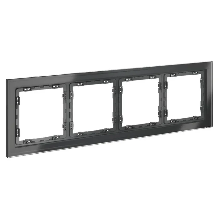Рамка 4-м S70 стеклян. графит Voltum VLS110407