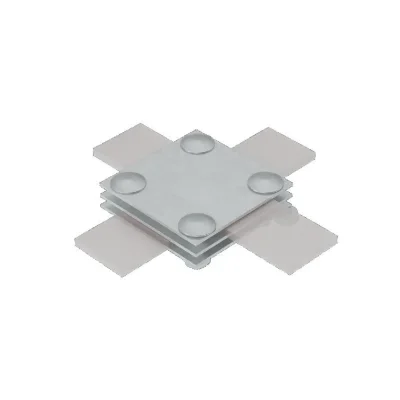 Соединитель крестообразный 3XS-B40 для полосы до 40мм с 3 пластинами сталь КМ MA0046