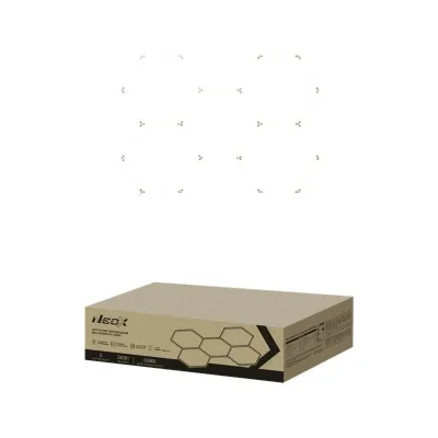 Светильник светодиодный ДБО-HEXAGON 5С-24065 240Вт 6500К 230В 1628х2380мм 5 сот 0.5м шнур с вилкой NEOX 4690612066622