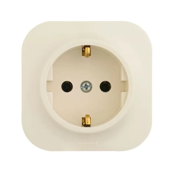 Розетка 1-м ОП Quteo 16А IP20 2P+E с заземл. без защ. шторок сл. кость IEK 782241