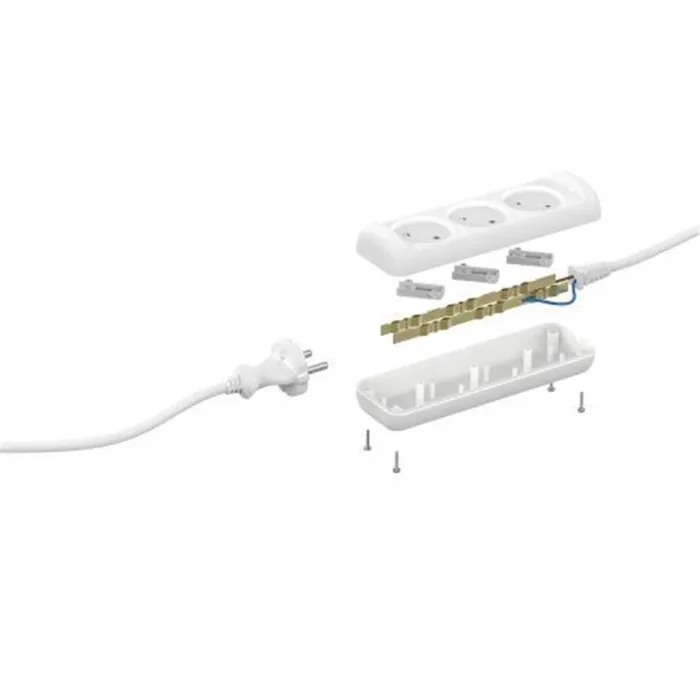 Удлинитель 3х3м без заземл. 10А IP20 U-3-3m-2х1 ПВС 2х1 Эра Б0028355