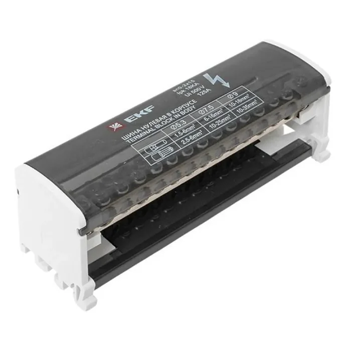 Шина нулевая в корпусе 2х15 EKF sn0-2x15