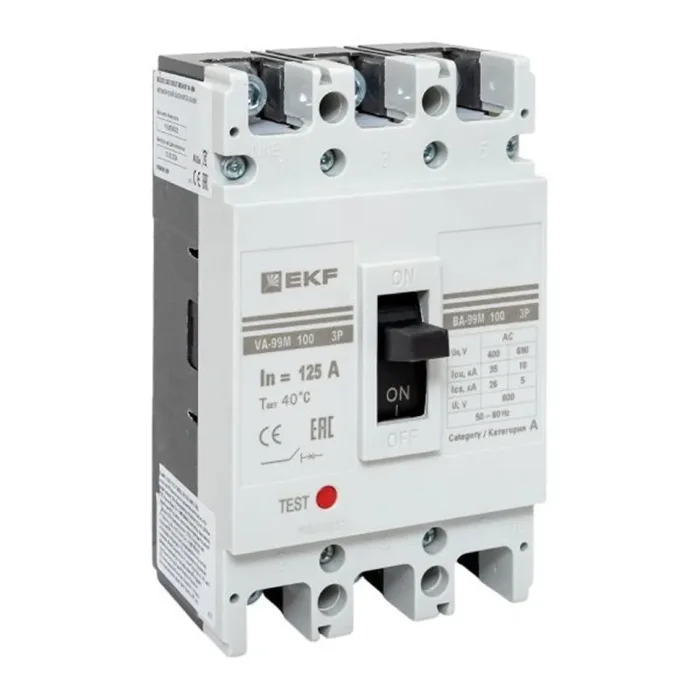 Выключатель автоматический 3п 100/125А 35кА ВА-99М PROxima EKF mccb99-100-125m