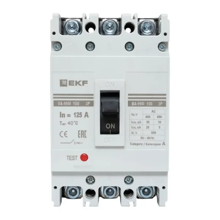 Выключатель автоматический 3п 100/125А 35кА ВА-99М PROxima EKF mccb99-100-125m