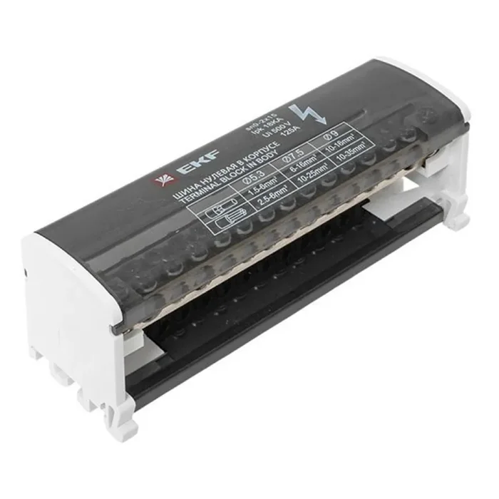 Шина нулевая в корпусе 2х15 EKF sn0-2x15