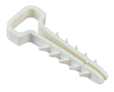 Дюбель-хомут 6х12мм для плоского кабеля нейлон бел. (уп.100шт) IEK UDH14-06-12-100-K01