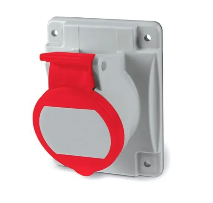 Розетка панельная 32А 5п 3P+E+N 400В IP44 с наклоном DKC DIS4133267S