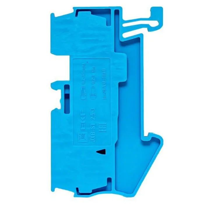 Колодка клеммная ST-2.5 28А 3 вывода пружинная син. EKF plc-jxb-st-2.5-3-blue