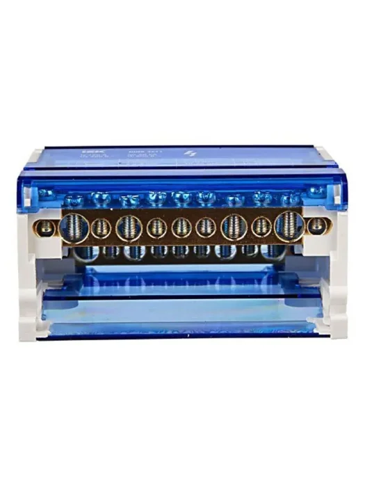 Шина на DIN-рейку в корпусе (кросс-модуль) ШНК 4х11 3L+PEN IEK YND10-4-11-125