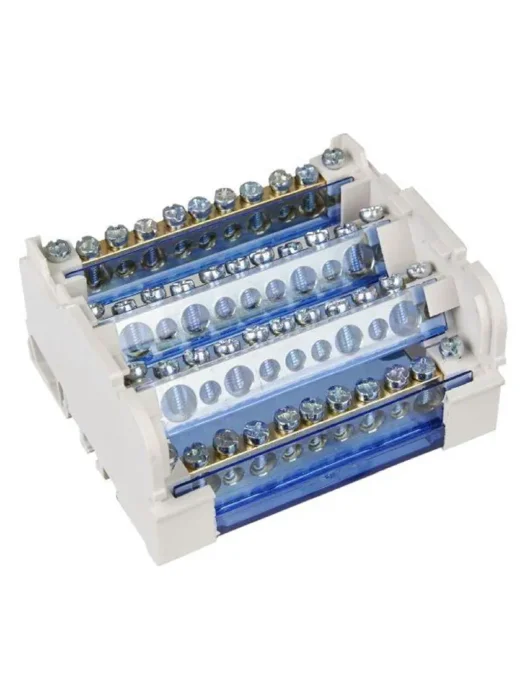 Шина на DIN-рейку в корпусе (кросс-модуль) ШНК 4х11 3L+PEN IEK YND10-4-11-125