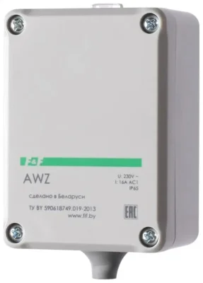 Фотореле AWZ (встроен. фотодатчик монтаж на плоскость 230В 16А 1 НО IP65) F&amp;F EA01.001.003
