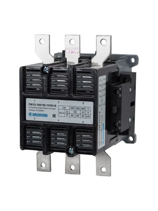 Пускатель ПМ 12-100150 УХЛ4 В 100А кат. 380В AC 2НО+2НЗ Электротехник ET502580