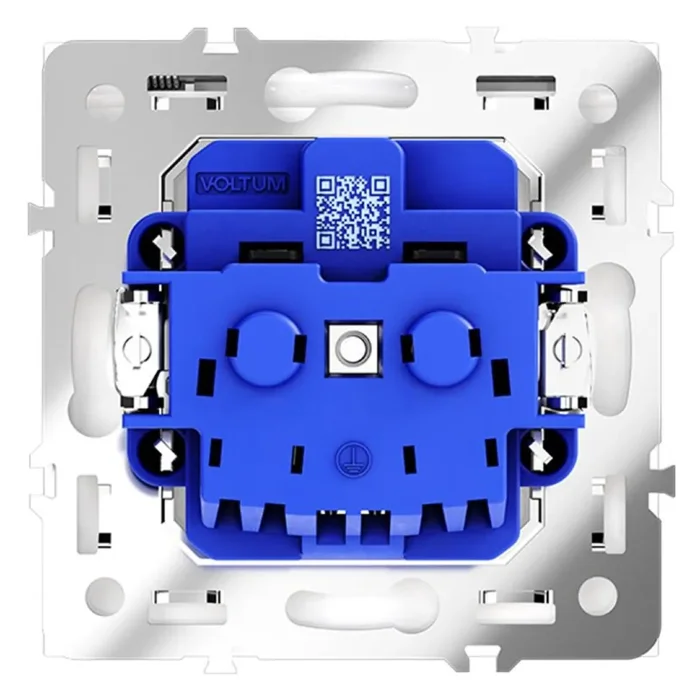 Розетка 1-м СП S70 16А с заземл. защ. шторки + крышка механизм кашемир Voltum VLS040303