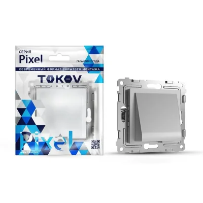 Вывод кабеля СП Pixel IP20 механизм алюм. TOKOV ELECTRIC TKE-PX-CP-C03