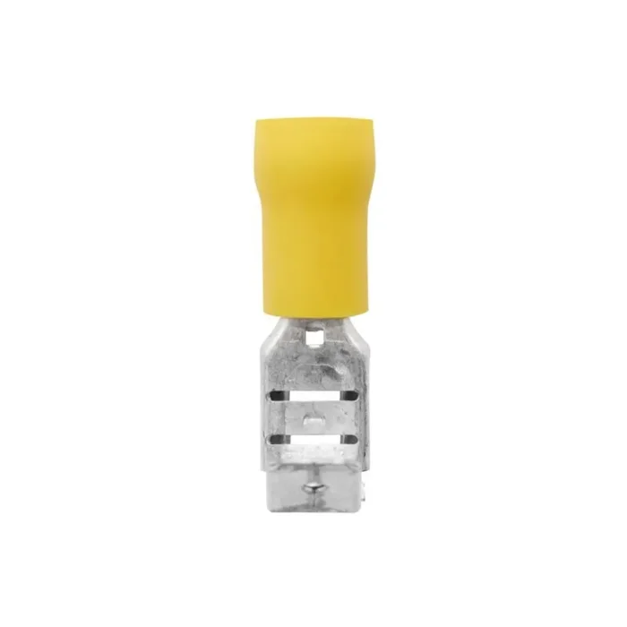 Наконечник плоский смеш. 2.5-6кв.мм отв. d6.3х0.8мм желт. (уп.50шт) DKC 2C30P