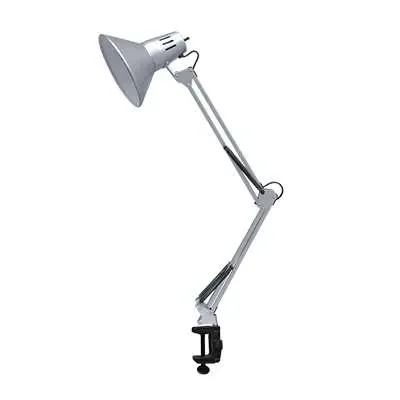 Светильник настольный СНС 13С 60Вт E27 230В под лампу на струбцине серебр. (кор.) IN HOME 4690612012889