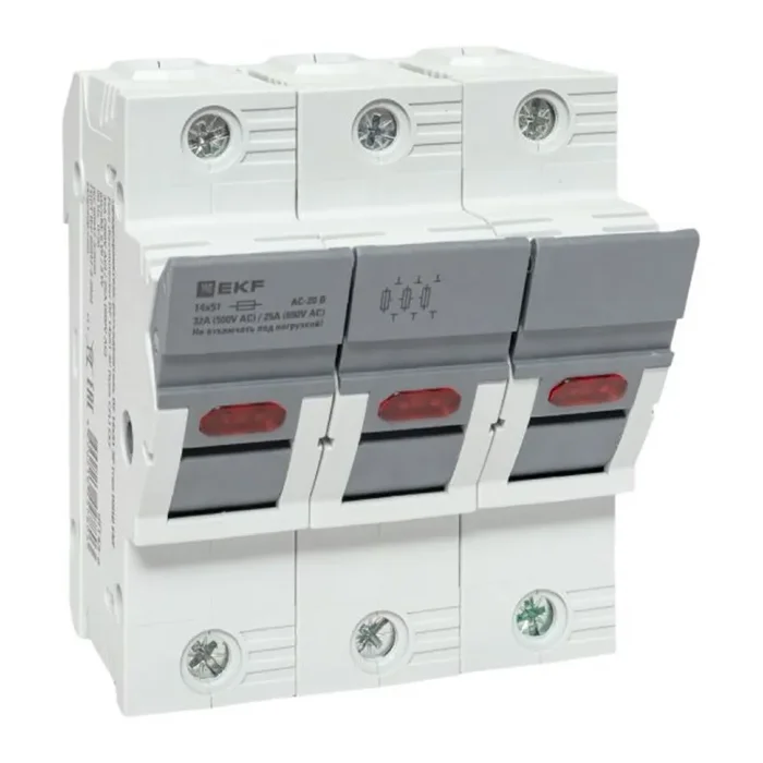 Предохранитель-разъединитель DF 14х51 3п (тип ПВЦ) EKF df143-e