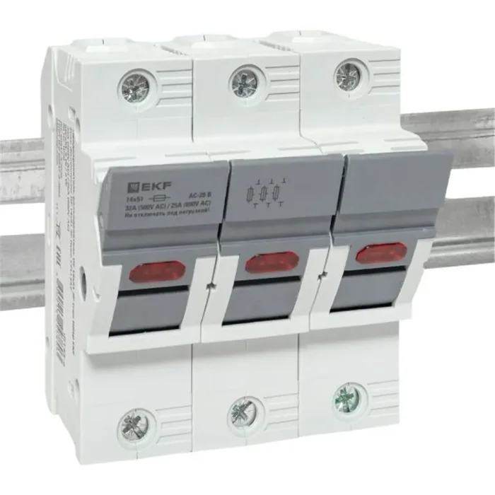 Предохранитель-разъединитель DF 14х51 3п (тип ПВЦ) EKF df143-e