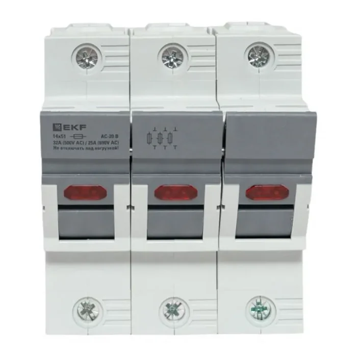 Предохранитель-разъединитель DF 14х51 3п (тип ПВЦ) EKF df143-e