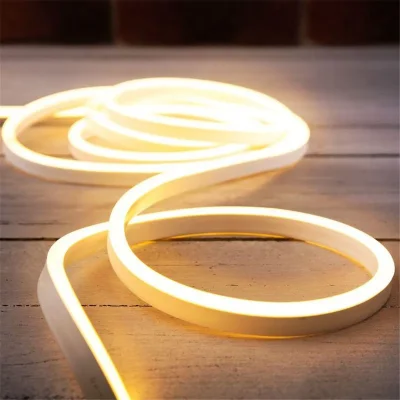 Шнур светодиодный гибкий неон Neon-Night SMD 8х16мм IP65 односторон. тепл. бел. 120 LED/м набор 10м (с компл.подключ.) Neon-Night 131-004