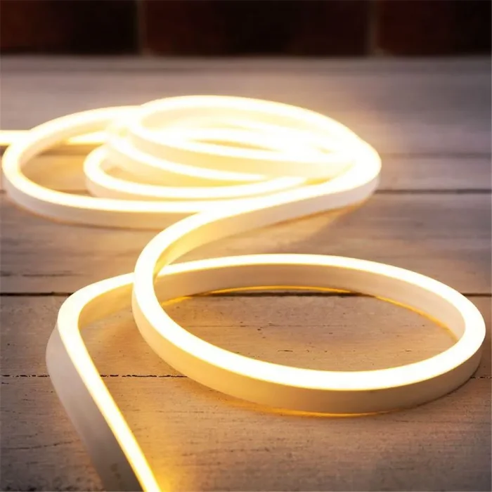 Шнур светодиодный гибкий неон Neon-Night SMD 8х16мм IP65 односторон. тепл. бел. 120 LED/м набор 10м (с компл.подключ.) Neon-Night 131-004