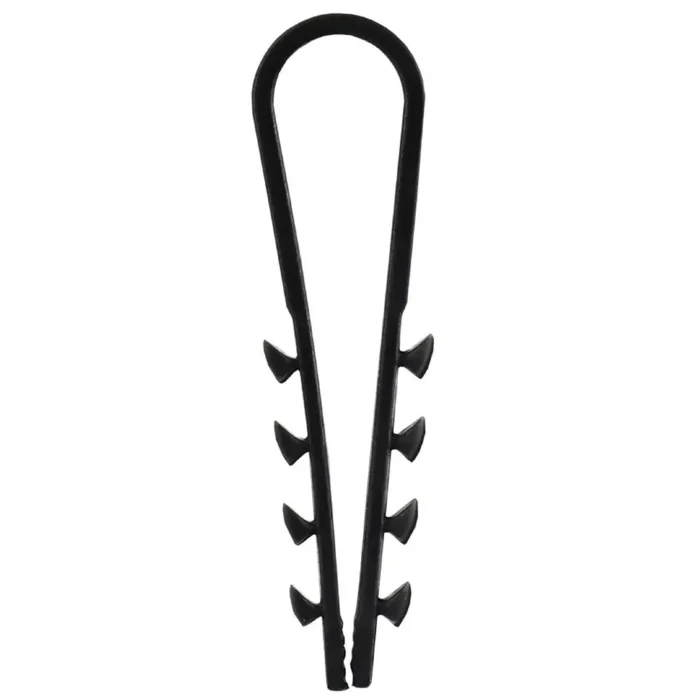 Дюбель-хомут 5х10мм для круглого кабеля нейлон черн. (уп.100шт) GENERICA UDH13-05-10-100-K02-G