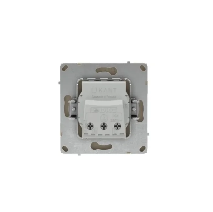 Розетка силовая KANT 2P+E защ. шторки ванильн. марципан DKC 7015003
