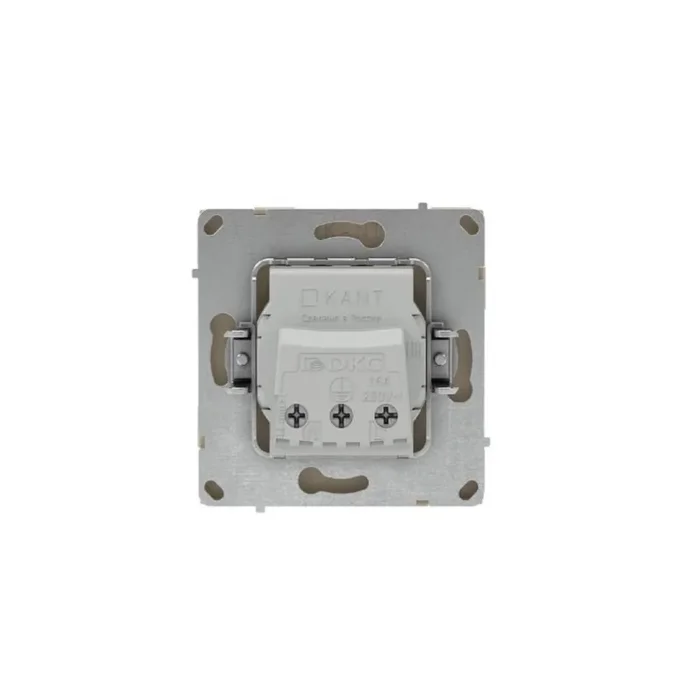 Розетка силовая KANT 2P+E защ. шторки ванильн. марципан DKC 7015003