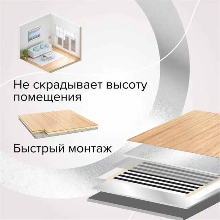 Комплект "Теплый пол" (пленка) PLATINUM 230Вт/кв.м 2.5кв.м CALEO КА000001318