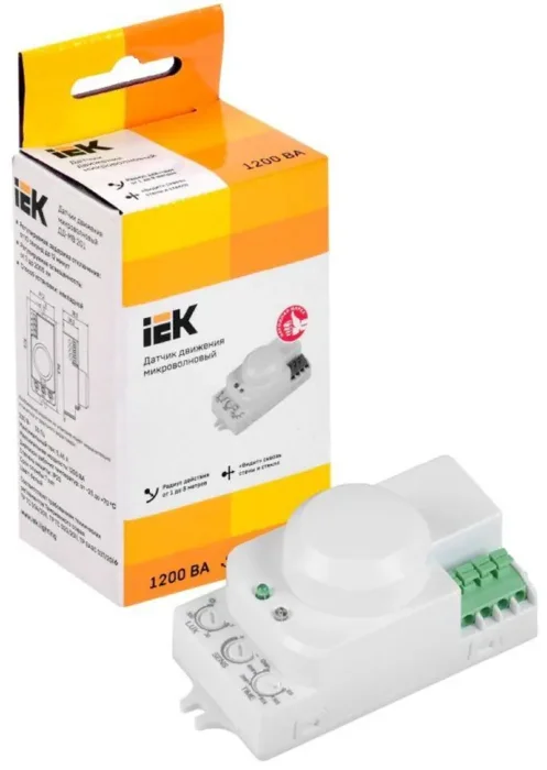 Детектор движения ДД-МВ 201 1200Вт 360град. 8М IP20 бел. IEK LDD11-201MB-1200-001