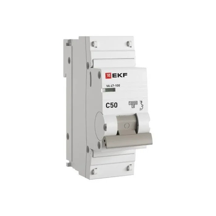 Выключатель автоматический модульный 1п C 50А 10кА ВА 47-100 PROxima EKF mcb47100-1-50C-pro