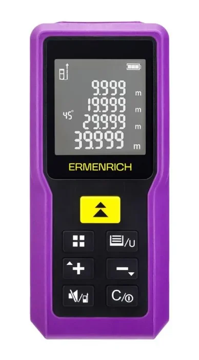 Рулетка лазерная Reel PRO GM100 фиолет. Ermenrich 85313