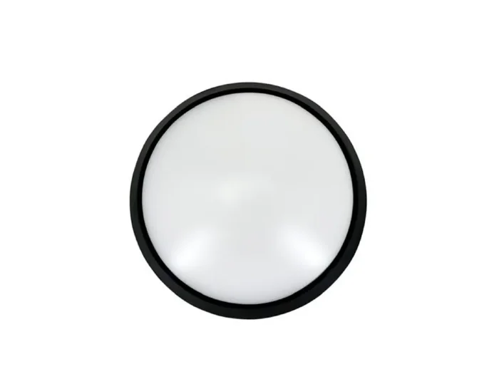 Светильник светодиодный WP 15 C 18W OP 840 D220 BK 220х80мм 18Вт 4000К IP65 ЖКХ круглый пылевлагозащ. черн. Русский Свет 15071524505