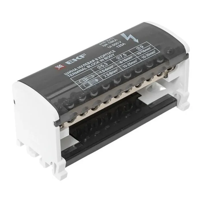Шина нулевая в корпусе 2х11 EKF sn0-2x11