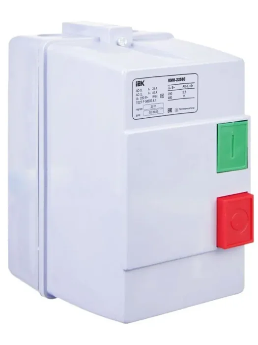 Контактор КМИ-22560 25А 220В/АС3 IP54 KARAT IEK KKM26-025-220-00