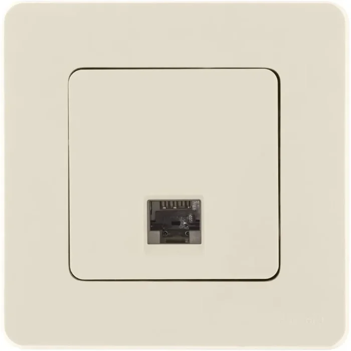 Розетка компьютерная СП Inspiria RJ45 кат.6 UTP IP20 механизм сл. кость IEK 673831