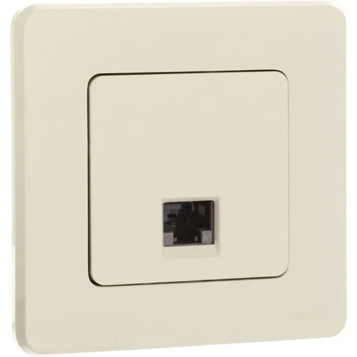 Розетка компьютерная СП Inspiria RJ45 кат.6 UTP IP20 механизм сл. кость IEK 673831