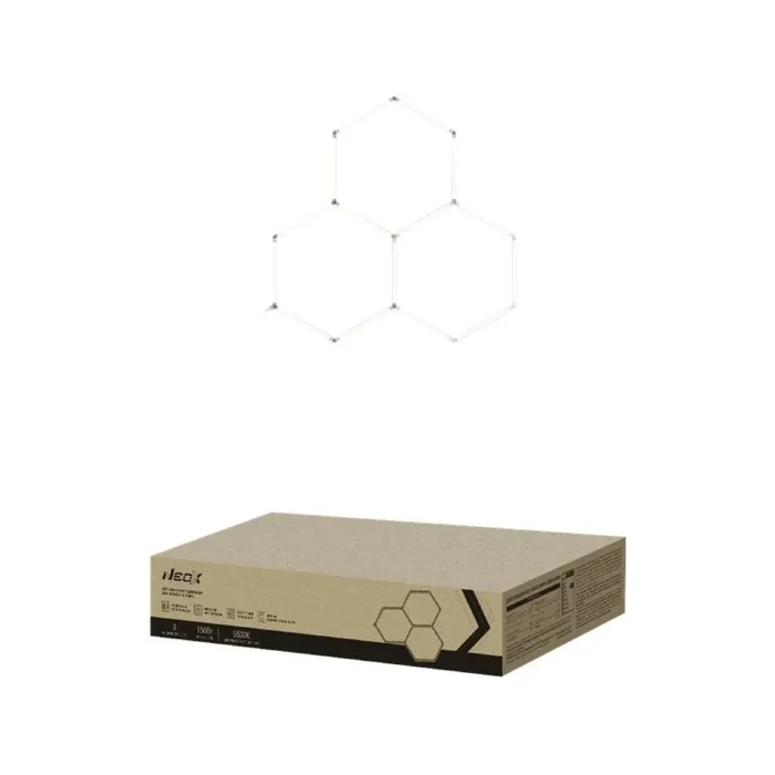 Светильник светодиодный ДБО-HEXAGON 3С-15065 150Вт 6500К 230В 1617х1611мм 3 соты 0.5м шнур с вилкой NEOX 4690612066615