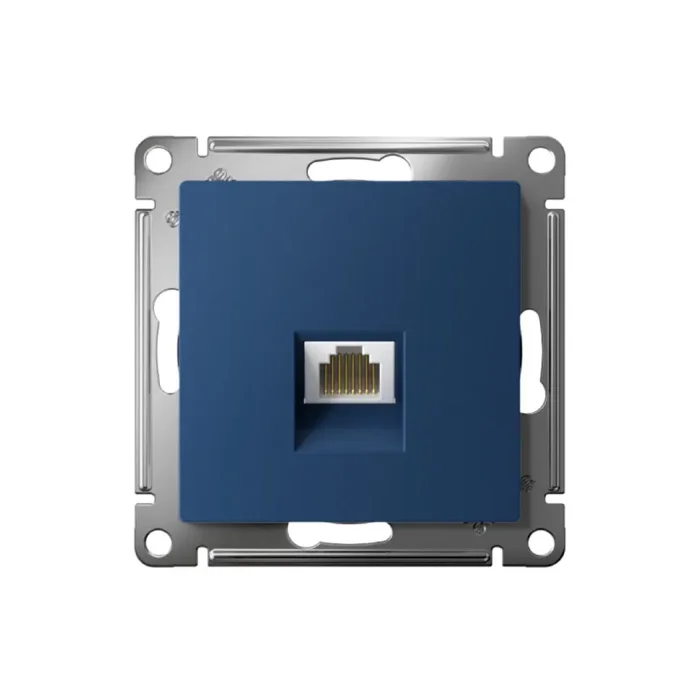 Розетка компьютерная AtlasDesign RJ45 кат.5E механизм аквамарин SE ATN001183