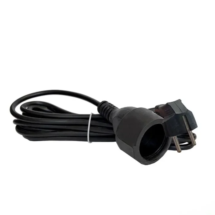 Удлинитель-шнур 1х5м с заземл. 16А IP20 ПВС 3х1 черн. DOMTOK 2359