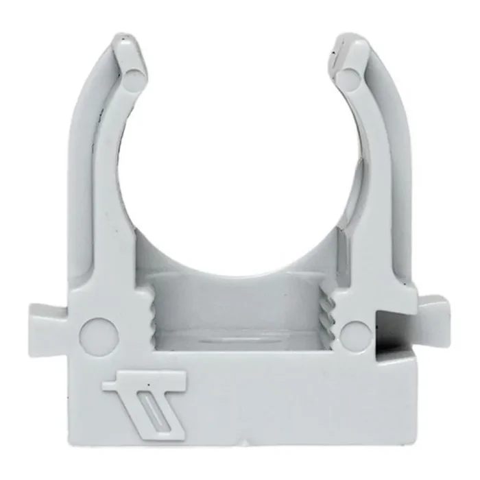 Держатель для труб (клипса) d16мм для монтажн. пистолета сер. (уп.100шт) Plast EKF derjp-z-16