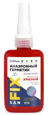 Герметик анаэробный 50мл красн. SANFIX RTP 40746
