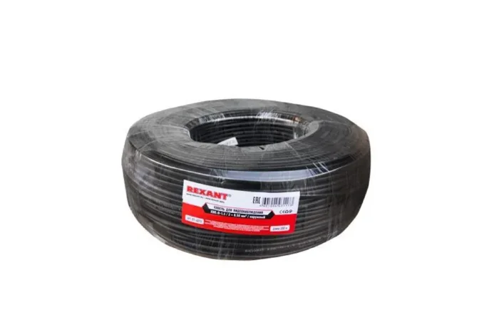 Кабель КВК-П-1.5+2х0.5 наруж.Ч бухта (м) REXANT 01-4013