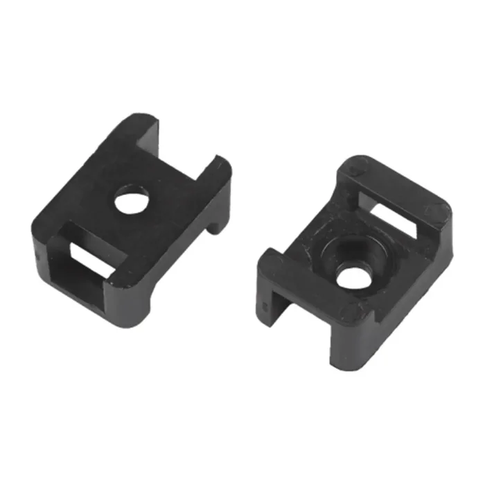 Площадка под хомуты 22х16мм с монтажным отверст. М4 NO-225-314 черн. (уп.10шт) Эра Б0066712