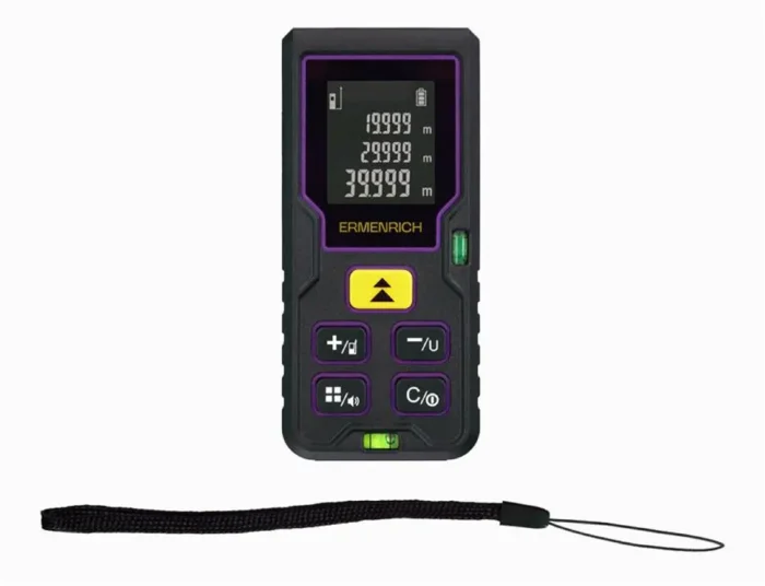 Рулетка лазерная Reel PLUS GD40 фиолет. Ermenrich 84643