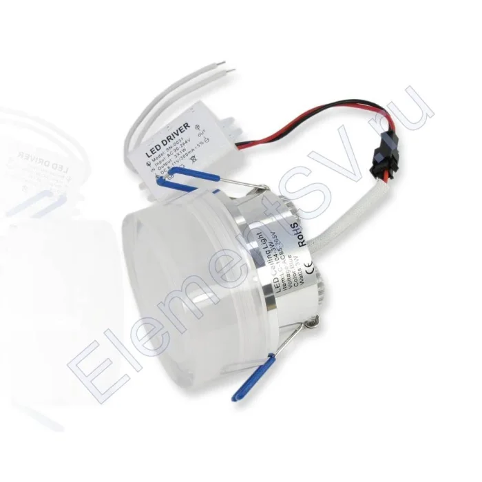 Светодиодный светильник точечный RW cree (3W, Blue)