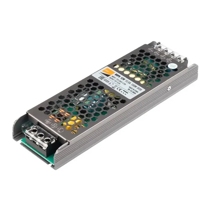 Блок питания для светодиодной ленты 150Вт 12.5А 12В IP20 BSPS метал. JazzWay 3329235A