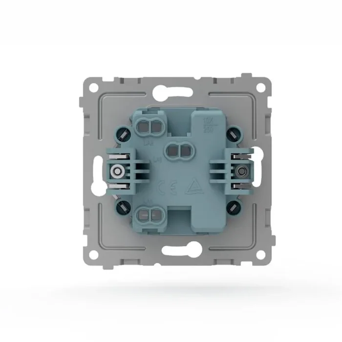 Переключатель 1-кл. СП Pixel IP44 механизм бел. TOKOV ELECTRIC TKE-PX-P1-C01-IP44